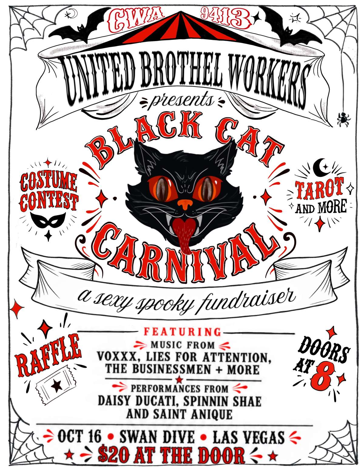 Black Cat Carnival benefit for United Brothel Workers