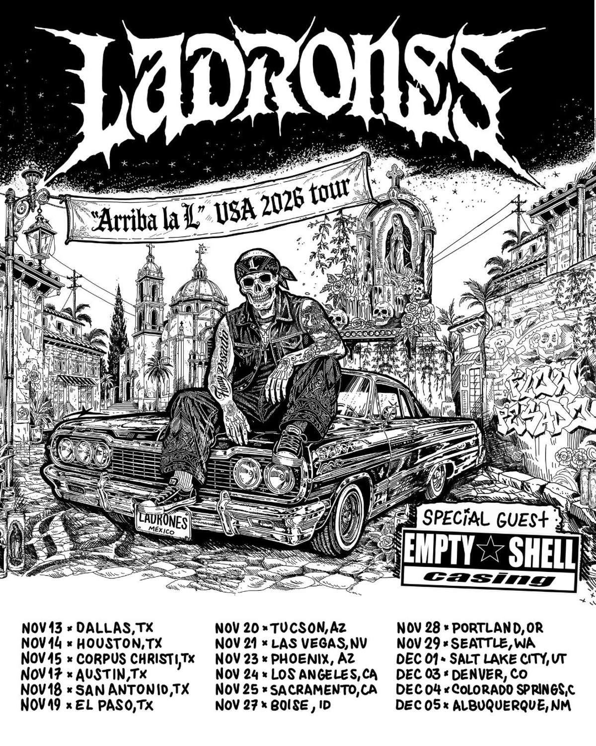Ladrones “Arriba La L” USA 2026 Tour